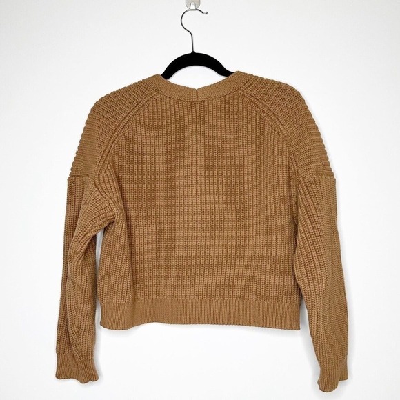 Boden Knit Oversized Ribbed Cardigan Sweater Women's Camel Tan Size Small - Picture 4 of 6